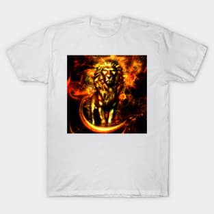 GOLDEN FIRE LION T-Shirt